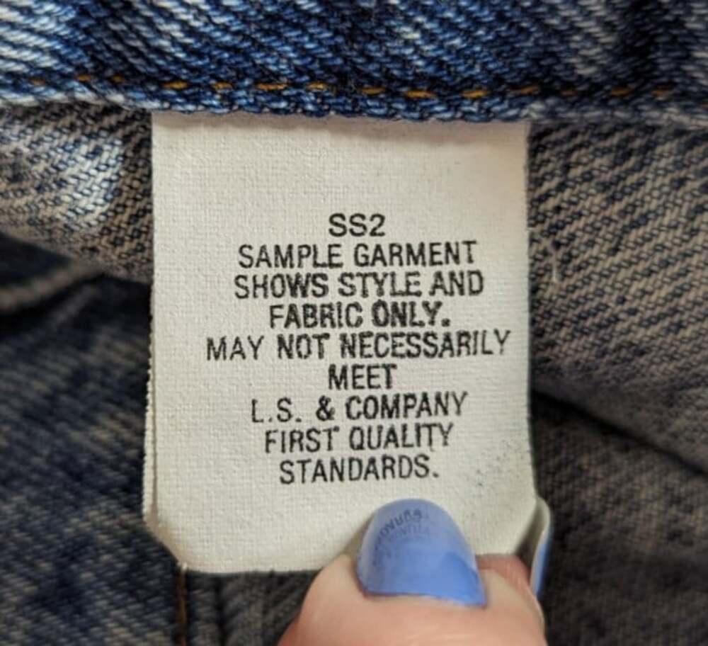 Levi Stauss Denim Jacket 70596 4891 Size Large See Description - Picture 14 of 16